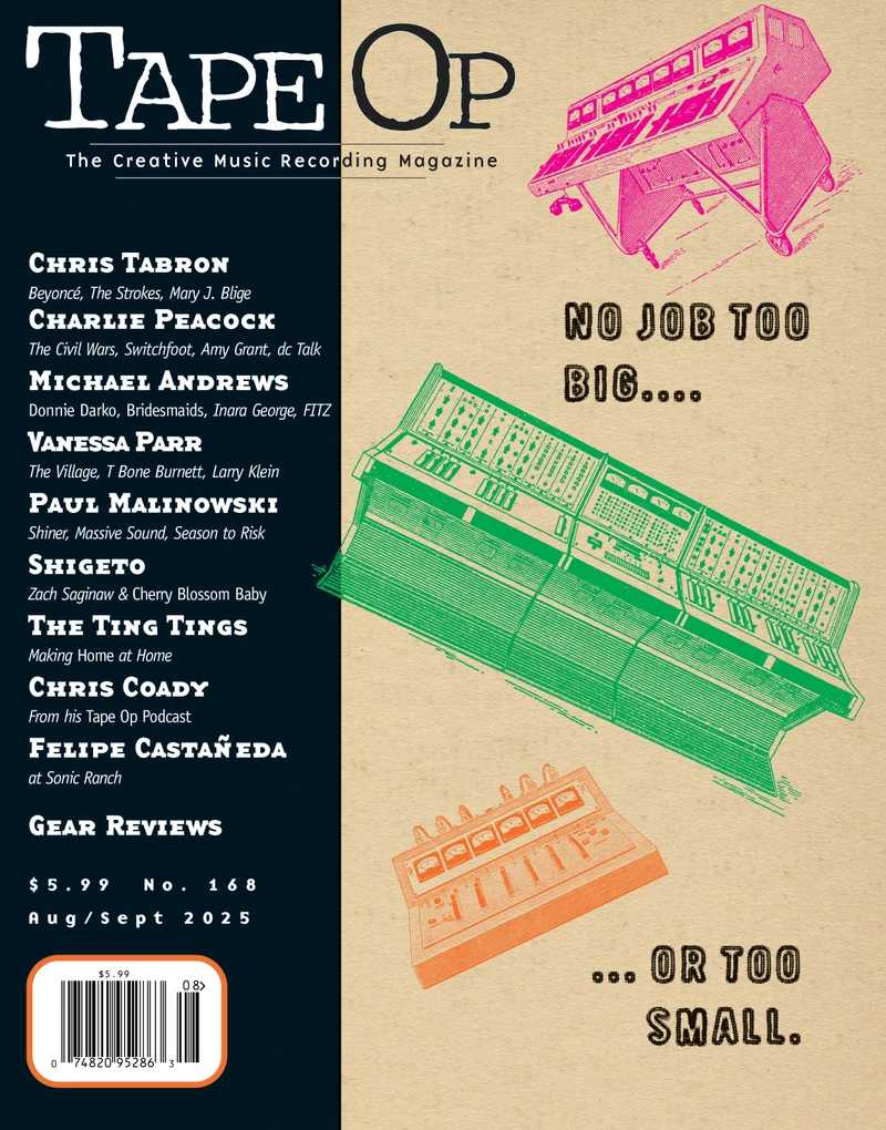 Tape Op Magazine Issue #168 Cover